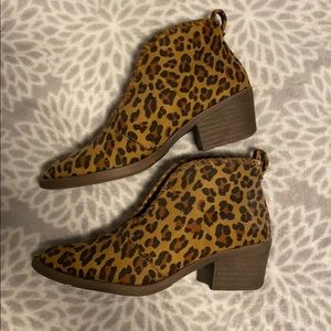 Cheetah booties